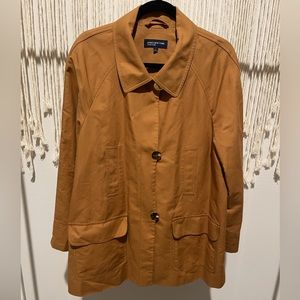 Old Money Jones New York Signature Street Style Oversized Trench Pea Coat Sz L